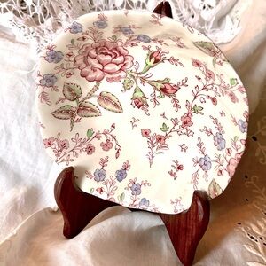 Rose Chintz Pink Made in England by Johnson Brothers Coupe Cereal Bowl 6 1/8 in